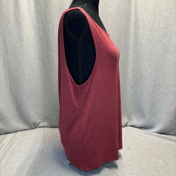 Zyia Active Tank Top Red Viscose Twisted Back Women’s Sixe 2XL Athleisure - Picture 4 of 12